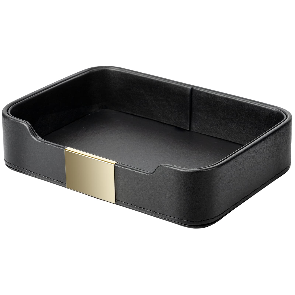 Walker JK Leather Co. Modern Valet Tray Gray