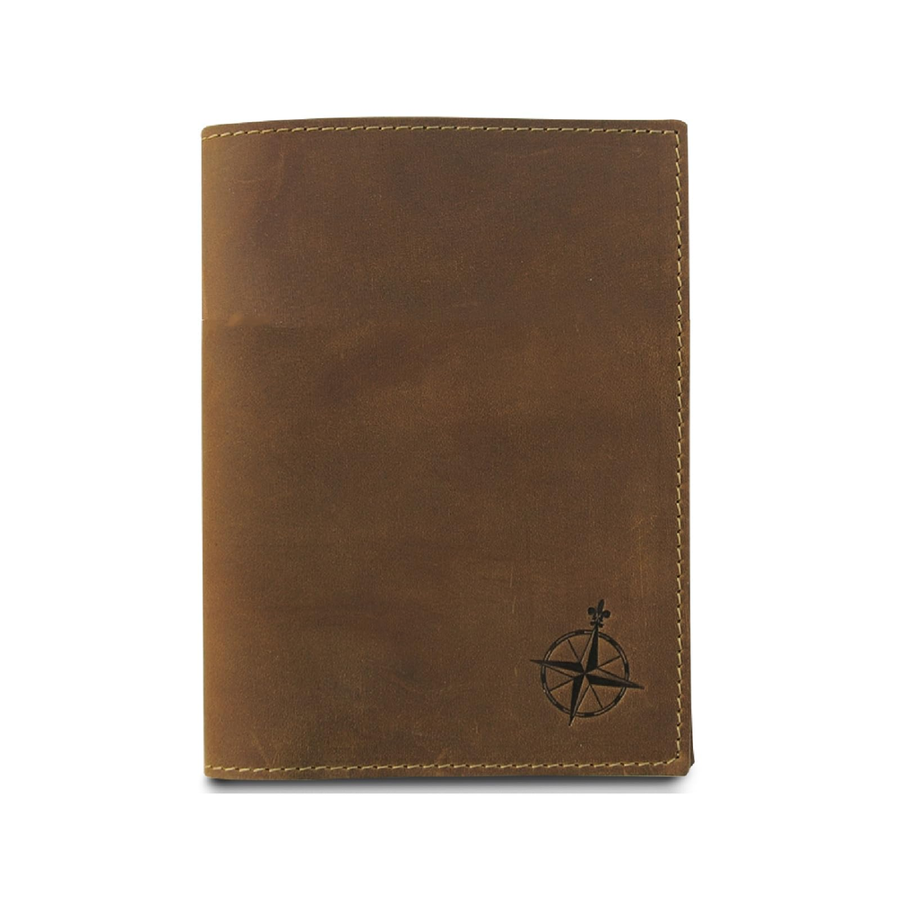 Walker JK Leather Co. Passport Holder Navy