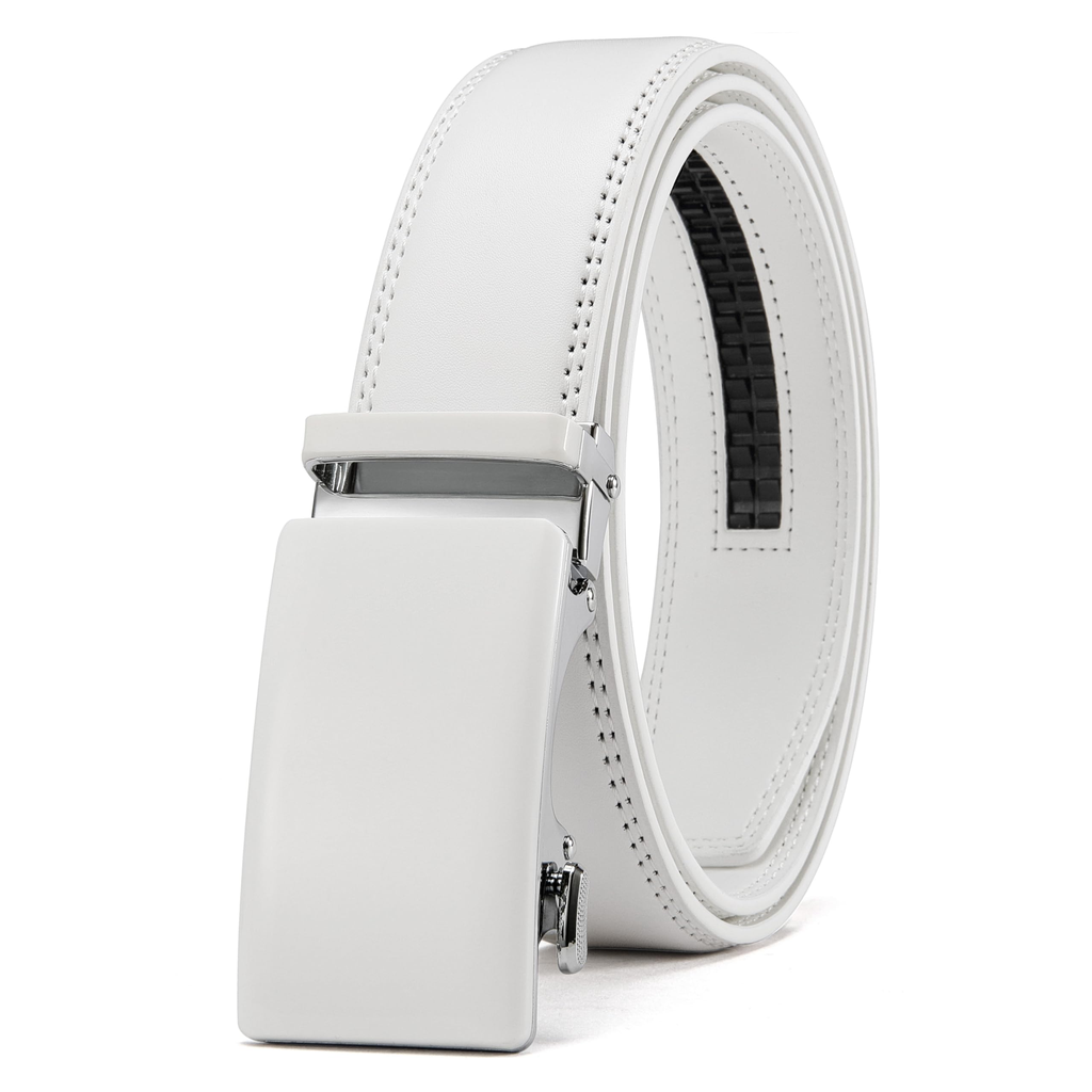 Walker JK Leather Co. Compact Leather Belt White