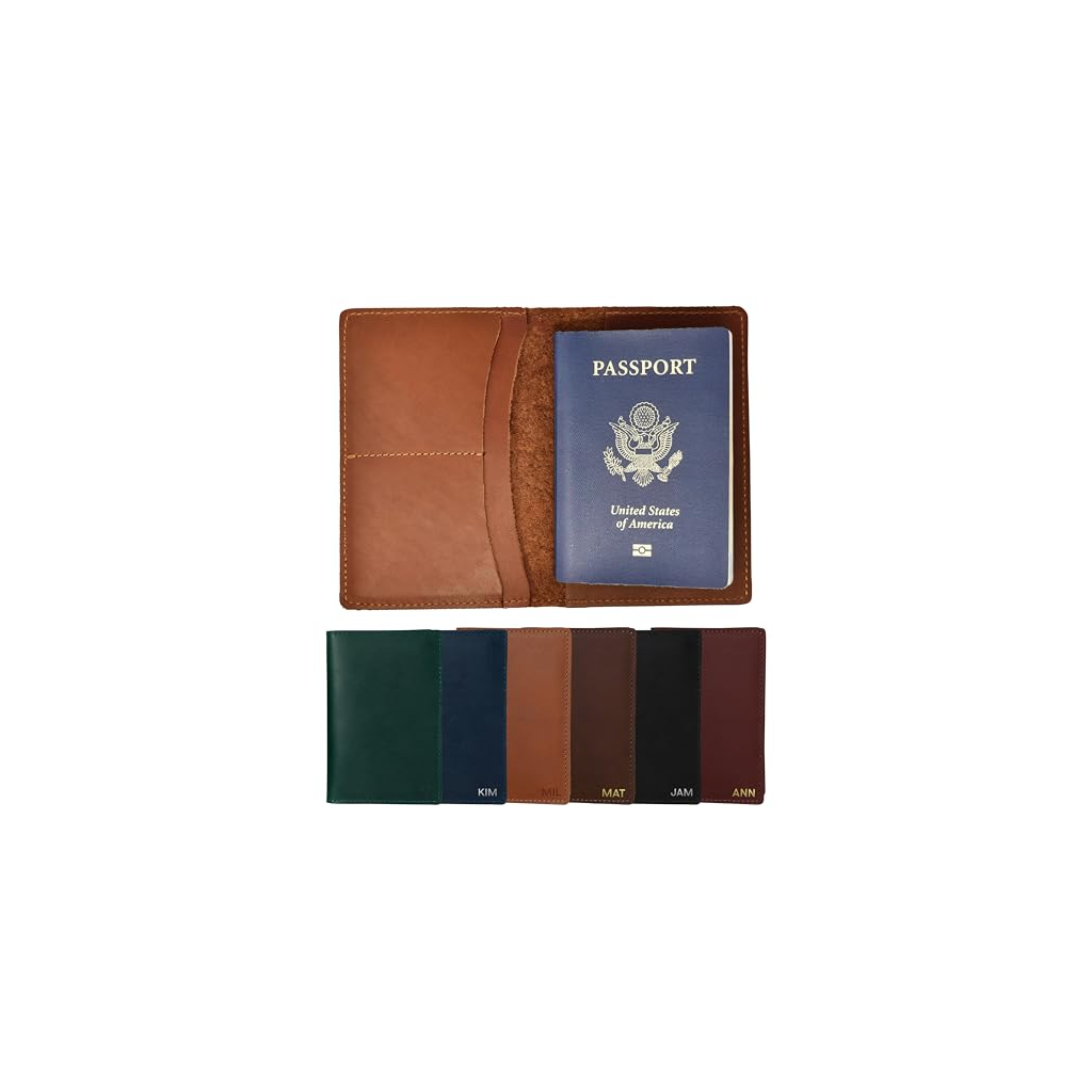 Walker JK Leather Co. Premium Passport Holder Black