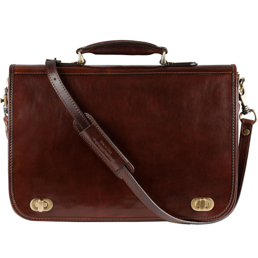 Leather Coin Pouch Cognac product photo