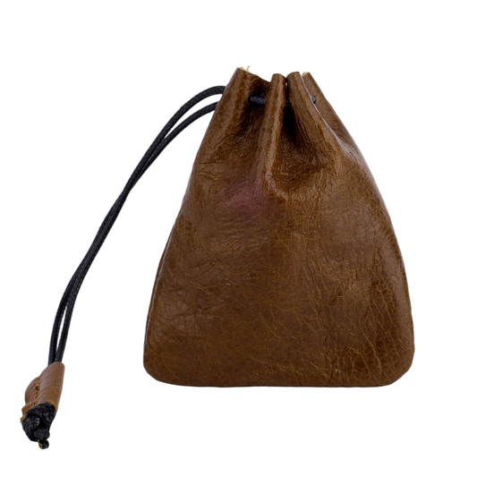 Leather Coin Pouch Saddle Brown product photo