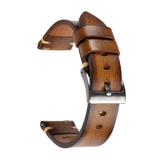 Leather Watch Strap 20mm Cognac product photo